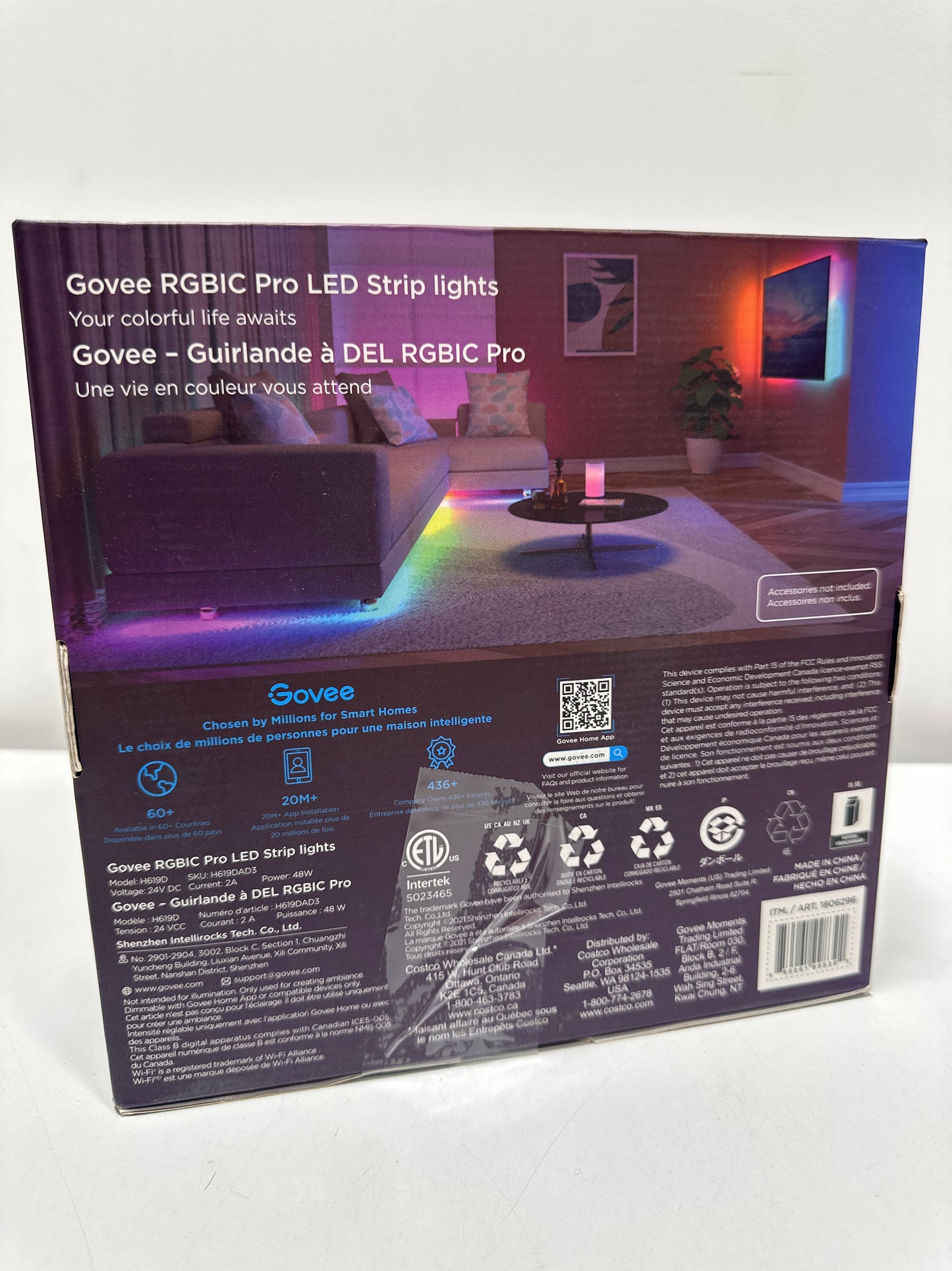 Govee 49.2ft RGBIC Pro LED Strip lights