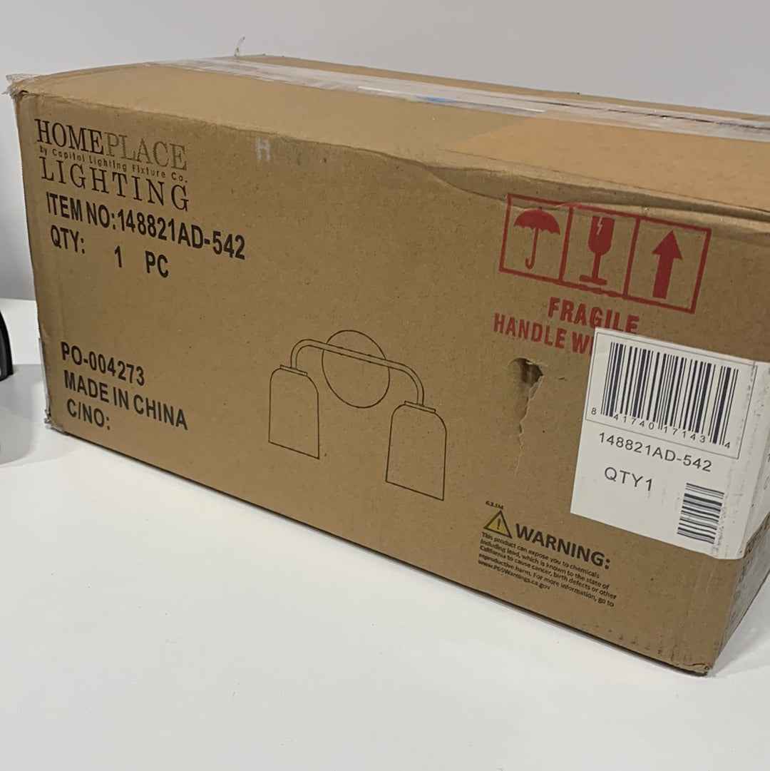 Homeplace by Capital Lighting Fixture Company Lawson 13 Inch 2 Light Bath Vanity Light Lawson - 148821AD-542 - Transitional