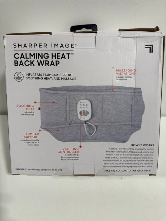 Sharper Image Calming Heat Massaging Heated Lumbar Wrap - Gray