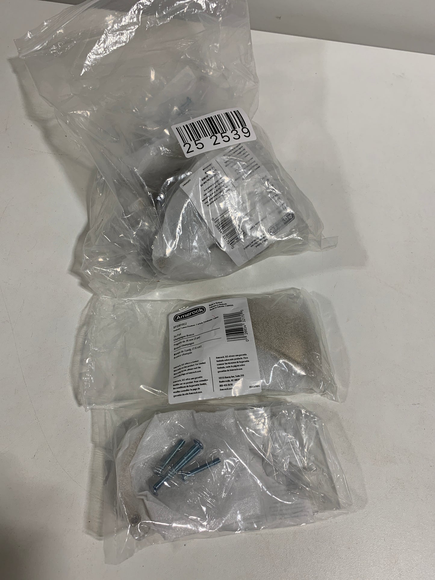 9 Amerock Cup Pulls 3 in. (76mm) Traditional Champagne Bronze Cabinet Cup Pull