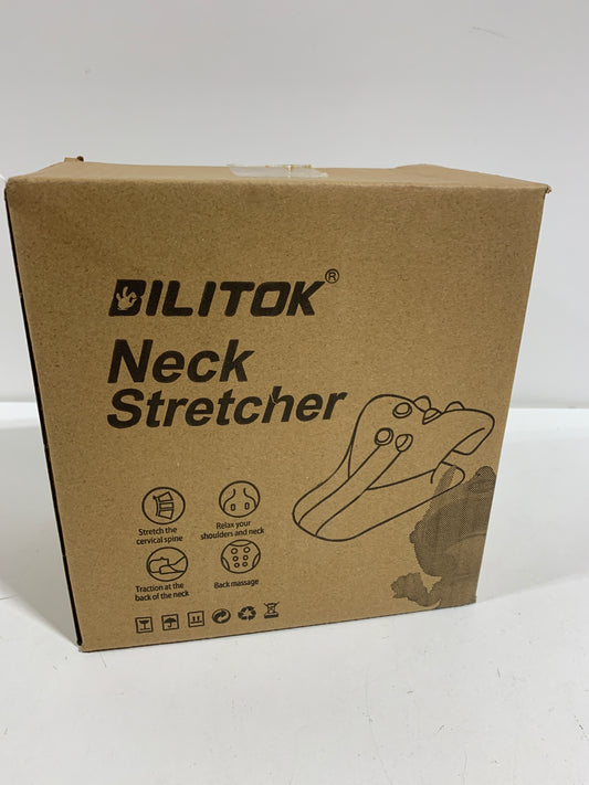 EXQUISLIFE Neck and Shoulder Relaxer, Cervical Traction Device for Muscle Tension Relief, Neck Stretcher for TMJ Pain Relief and Cervical Spine Alignment, Chiropractic Pillow, Black