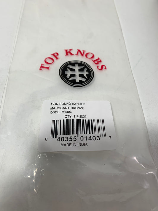 Top Knobs M1403 Rounded 12 Inch Center to Center Handle Cabinet Pull