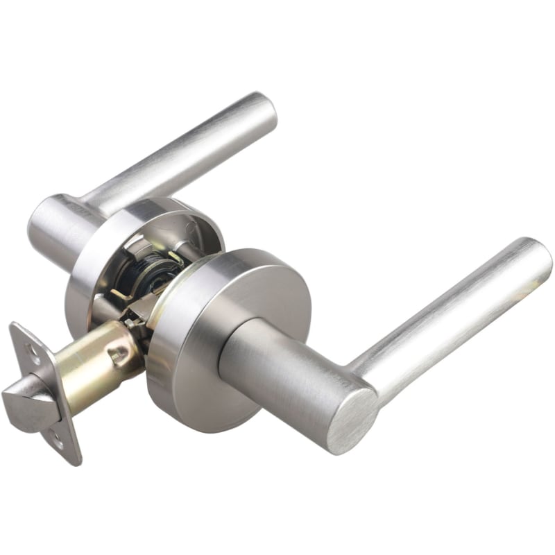 Miseno Mlk4012 Elkton Round Rod Passage Door Lever Set - Nickel