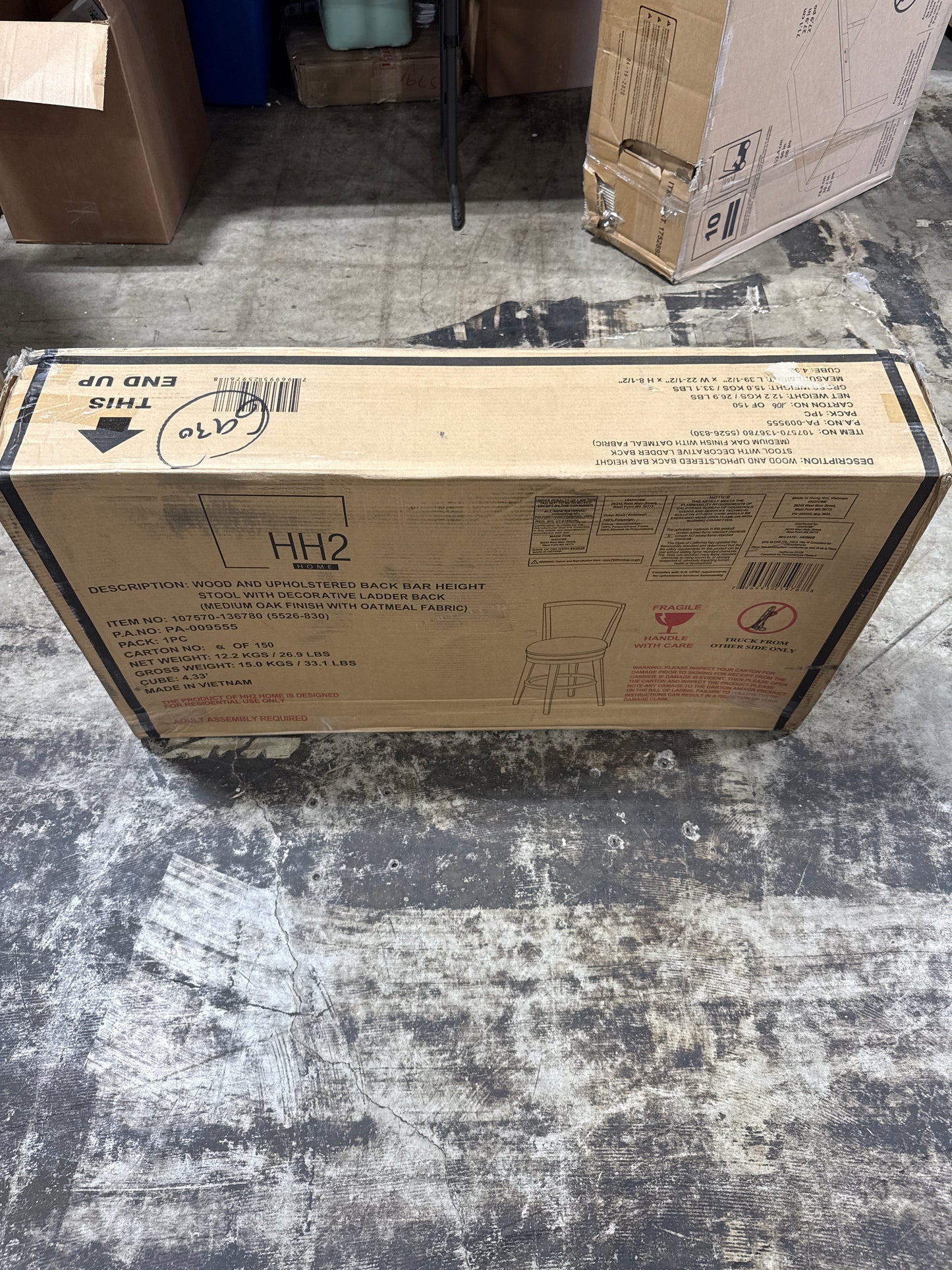 Tarryn Bar Height Swivel Stool