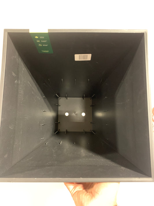 Veradek Midland Tall Planter, Pure Series, 13.75”L x 13.75”W x 24.25”H, Black