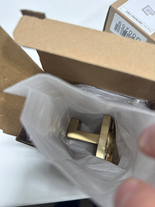 Hickory Hardware H079292 Skylight 2-3/16" Urban Modern Square Single Bath Kitchen Towel Robe Hook Champagne Bronze