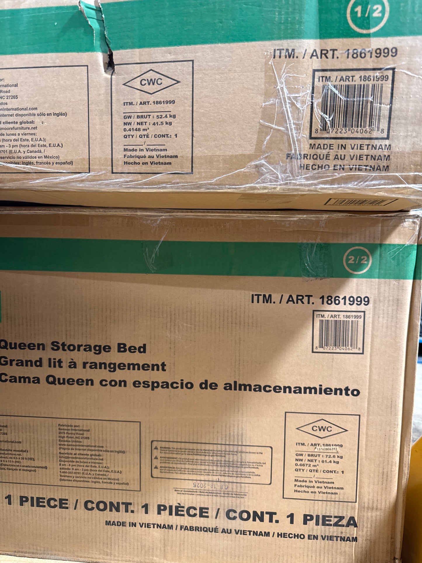 Broadmoore Rose Storage Bed Queen White