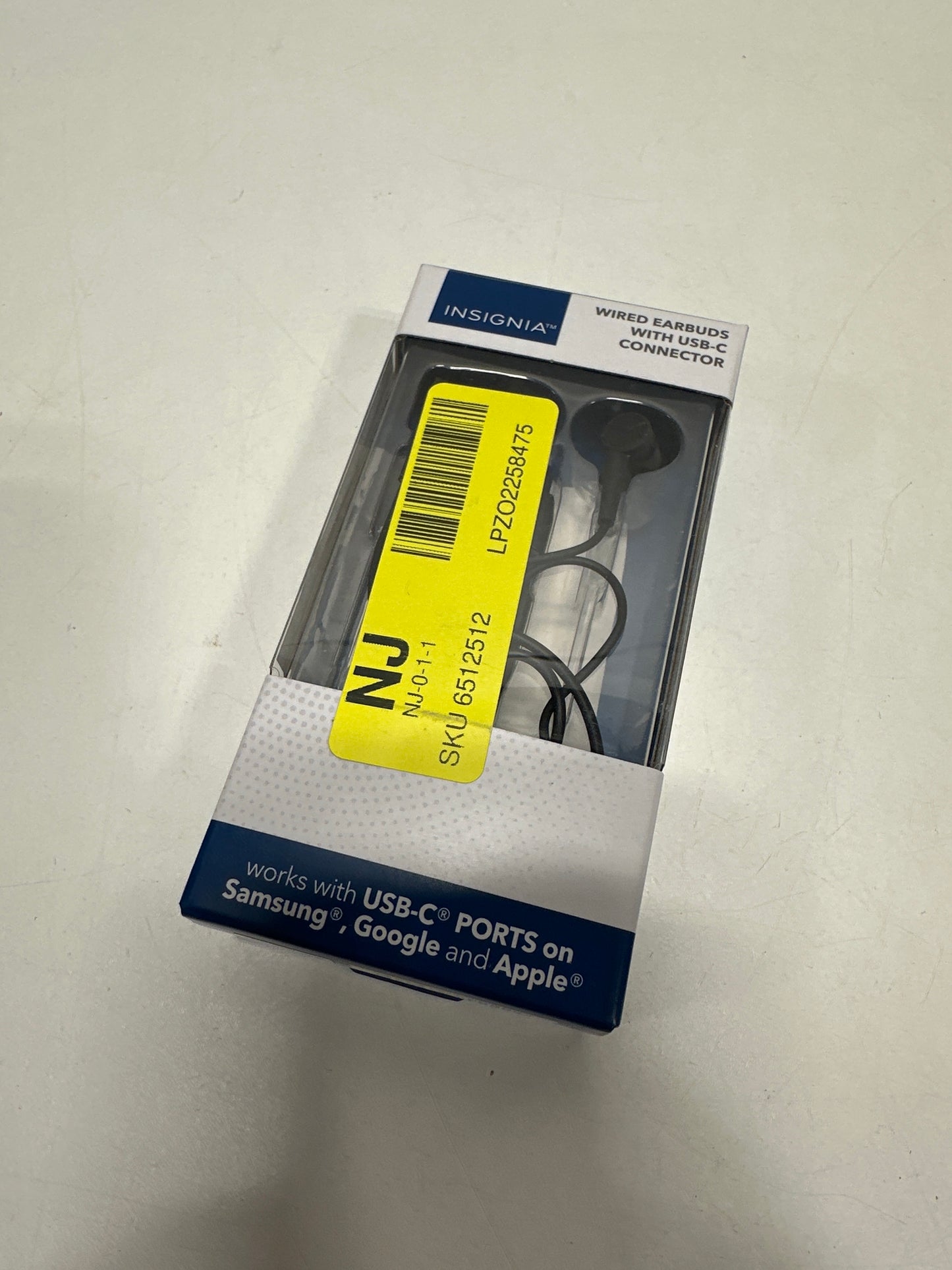 Insignia™ - USB-C Wired Earbud Headphone - Black