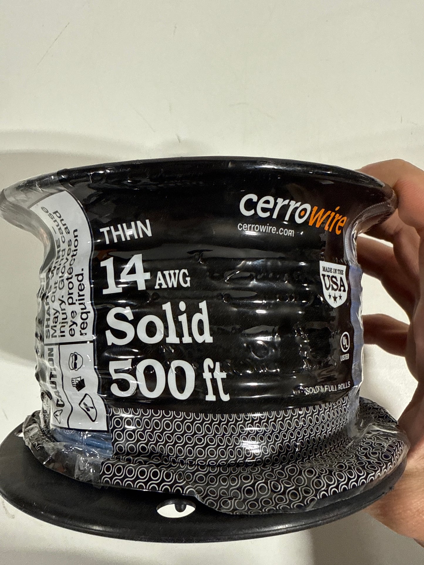 Cerrowire 500 ft. 14 Gauge Blue Solid Copper THHN Wire