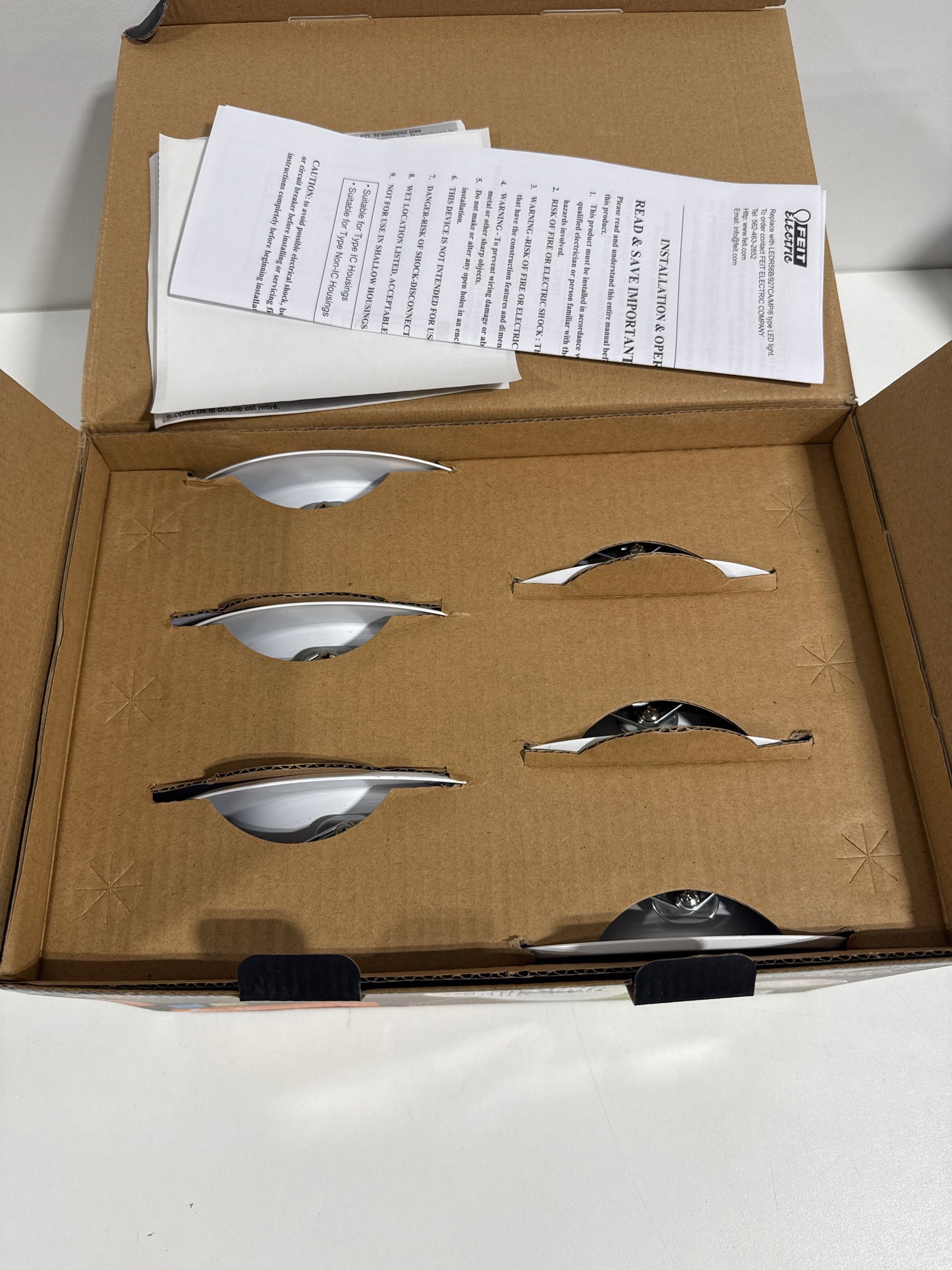 Feit Enhance Soft White 5-6 in. W LED Dimmable Recessed Downlight 10.2 W