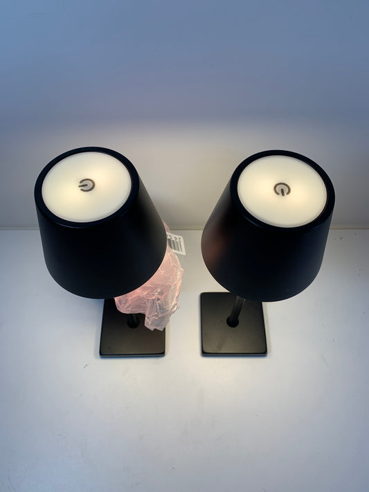 See Desc Mikasa Rechargeable LED Home Accent Lamps Set of 2