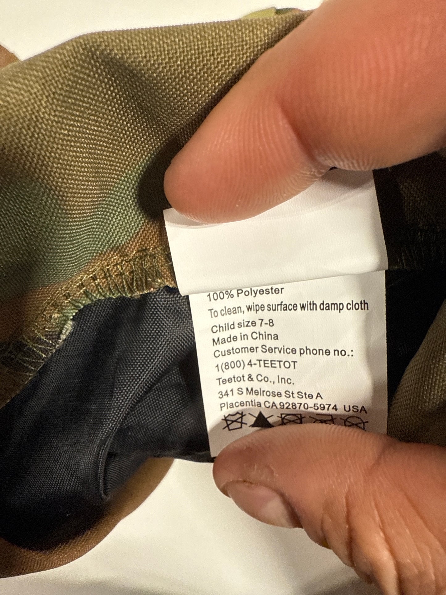 Special Ops Costume Kids M 7-8 Adventure Factory