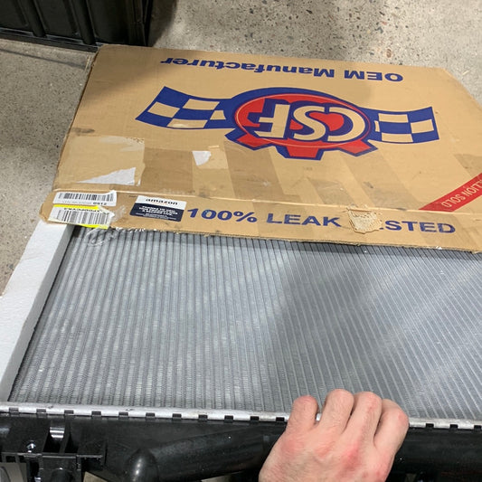 CSF 3443 1 Row Plastic Tank Aluminum Core Radiator