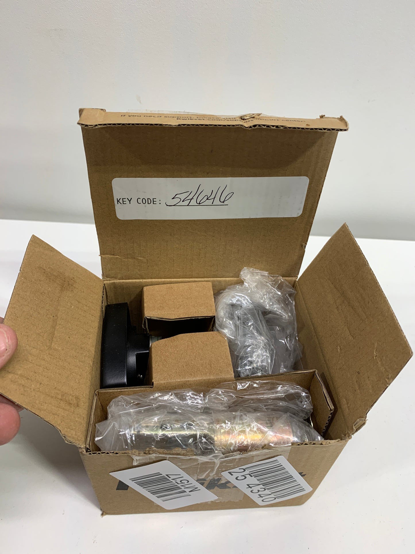 Kwikset Midtown Deadbolt Lock Matte Black Modern Exterior