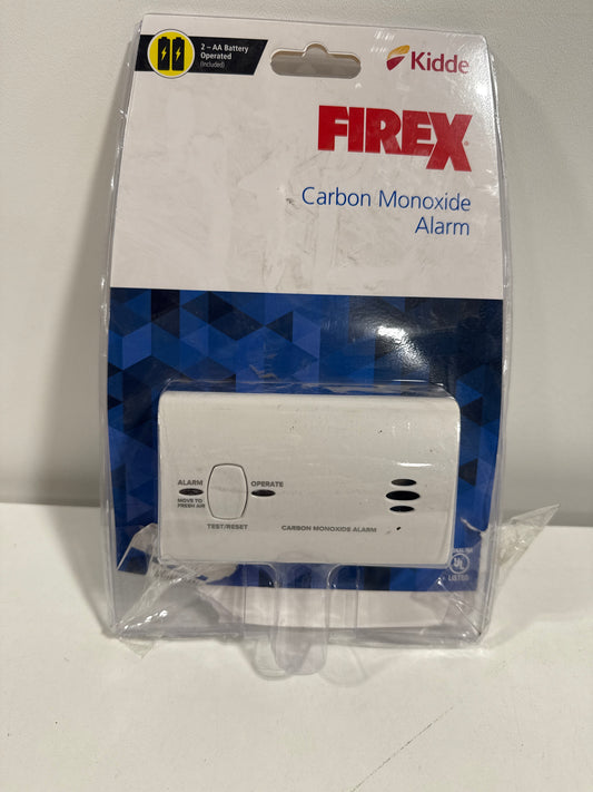 Firex Carbon Monoxide Detector, Battery Operated, CO Detector