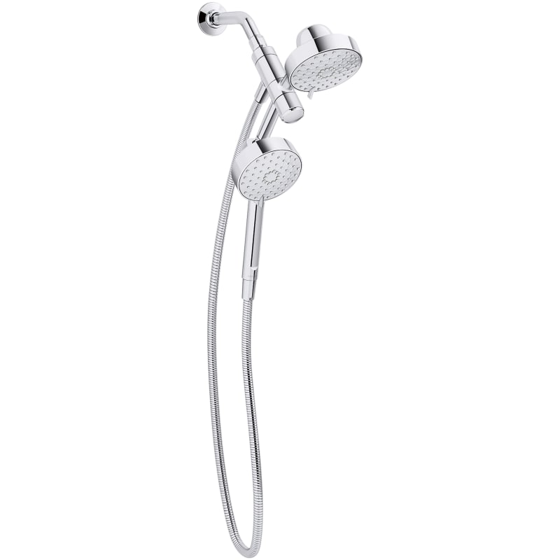 KOHLER K-23218-CP Awaken 2-in-1 Multifunction Shower Combo Kit, Durable Materials, Versatile Spray, Polished Chrome