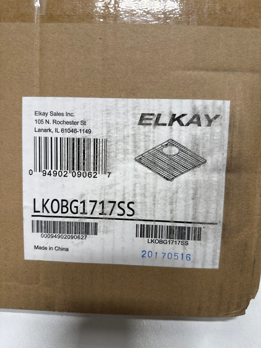 kay LKOBG1717 Stainless Steel Basin Rack with Rear Left Drain