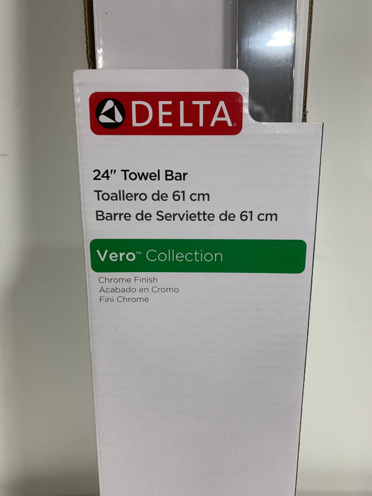 Vero 24 in. Wall Mount Towel Bar Bath Hardware Accessory in Polished Chrome