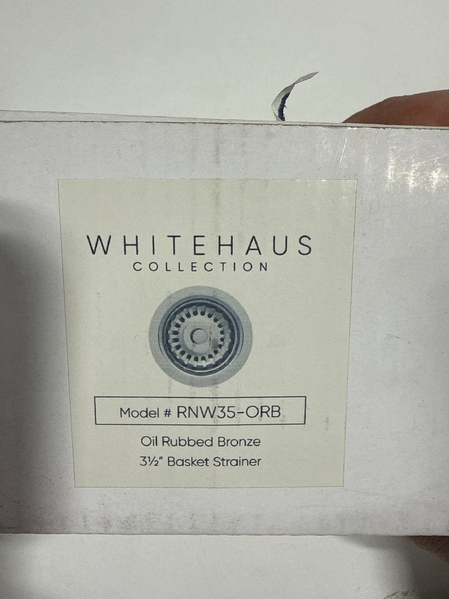 Whitehaus Collection 3-1/2-Inch Basket Strainer RNW35-ORB