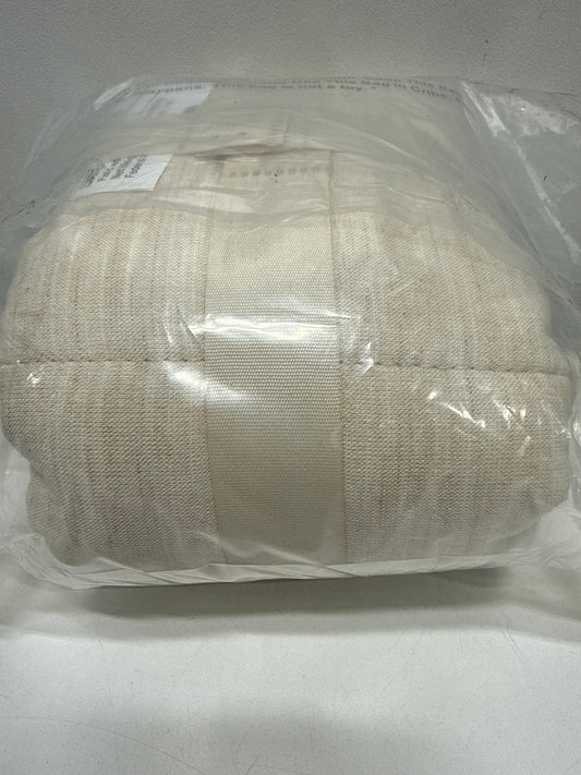 Euro Space Dyed Cotton Linen Sham Khaki - Thresholdโข: Woven Texture, Zipper Closure, OEKO-TEX Certified