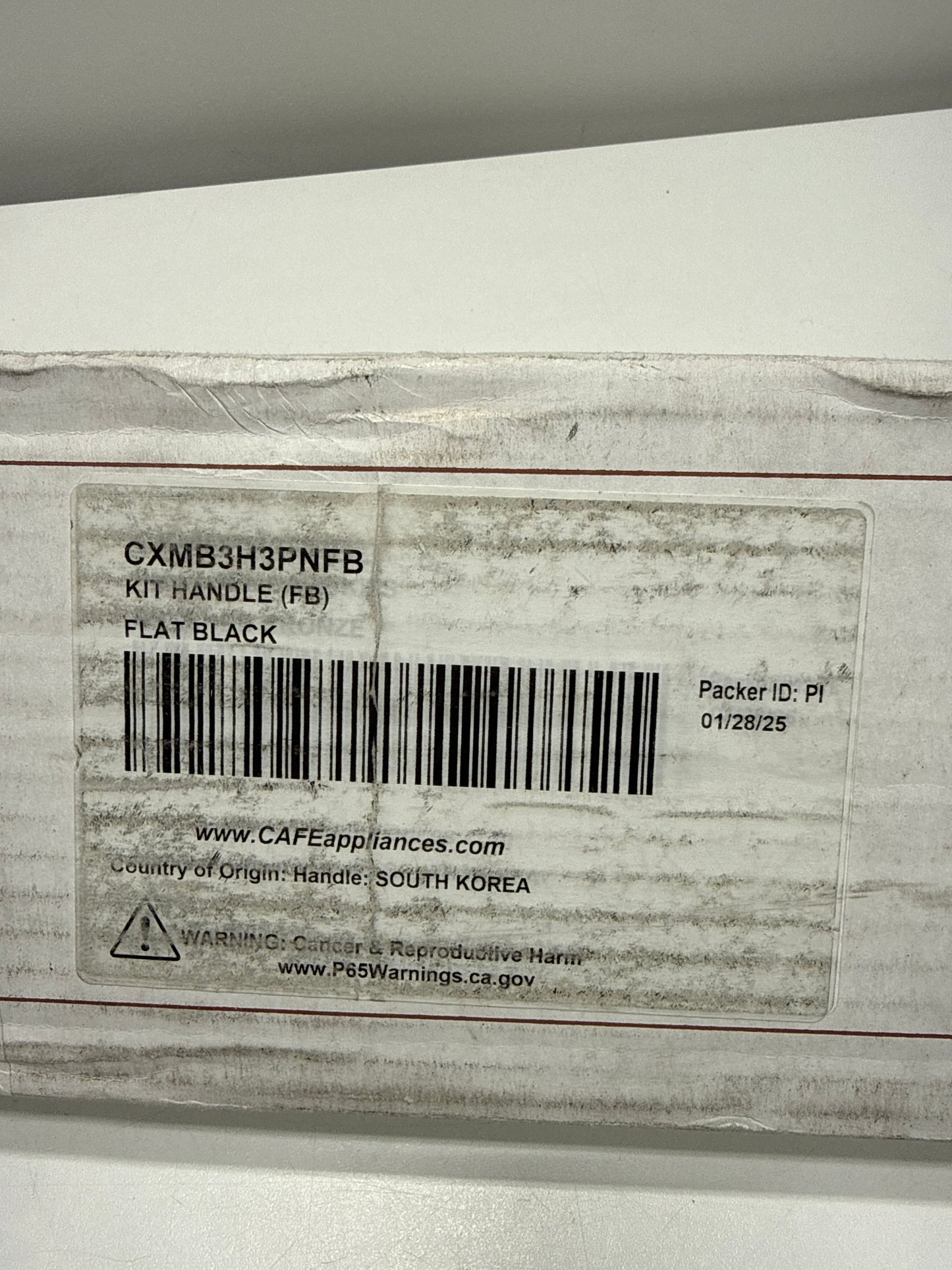 Cafe CXMB3H3PN 36" French Door Refrigerator Handle Kit Flat Black