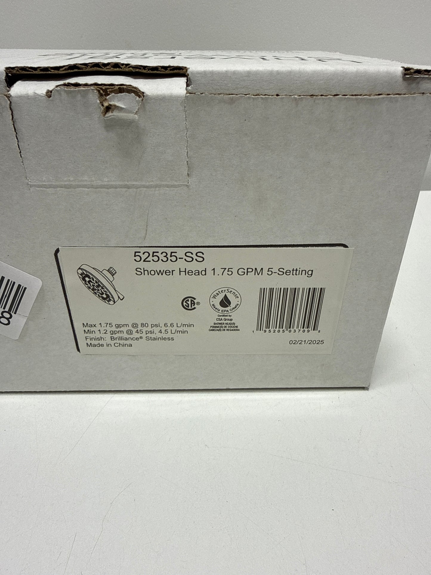 Delta 52535 Universal Showering 1.75 GPM Multi Function Shower Head - Brilliance Stainless