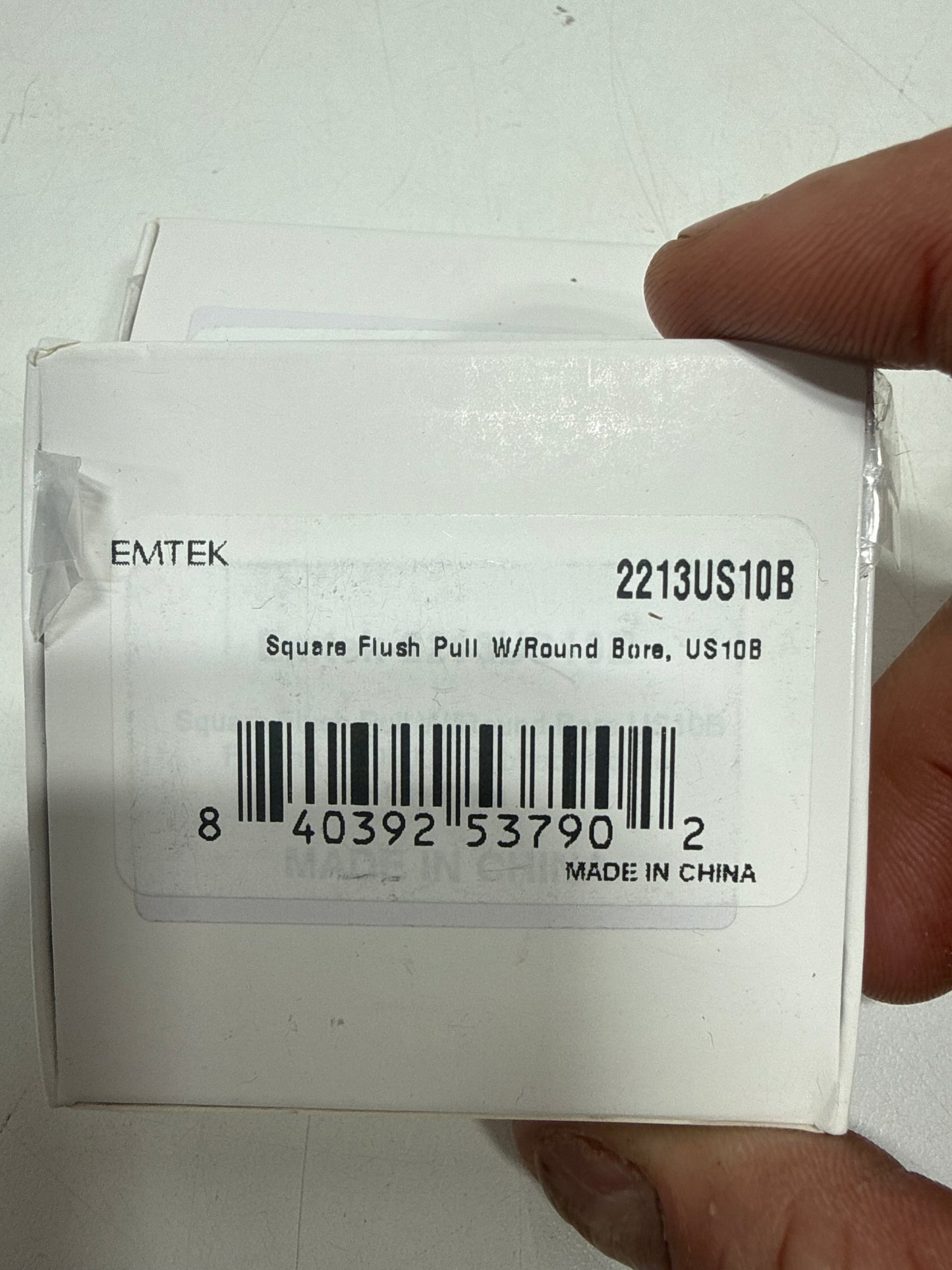 2 x Emtek 2213 Square 2-1/2 Inch Square Flush Door Pull Oil Rubbed Bronze - *Tools Hardware & Misc