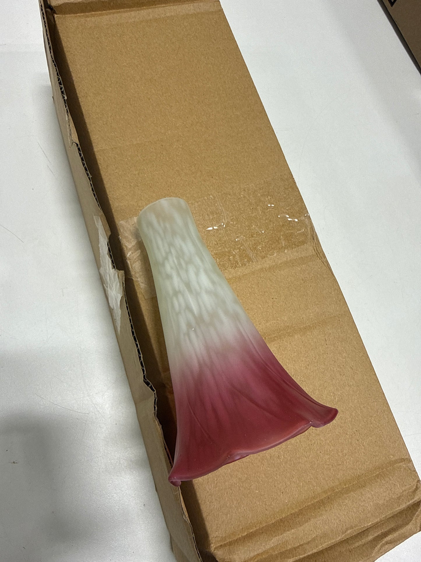 Meyda Tiffany 4" x 6" Pink / White Pond Lily Shade Model: 10159