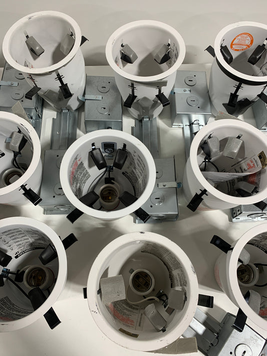 See Desc 15 H99 4 in. Steel Recessed Lighting Housing for Remodel Ceiling, No Insulation Contact, Air-Tite