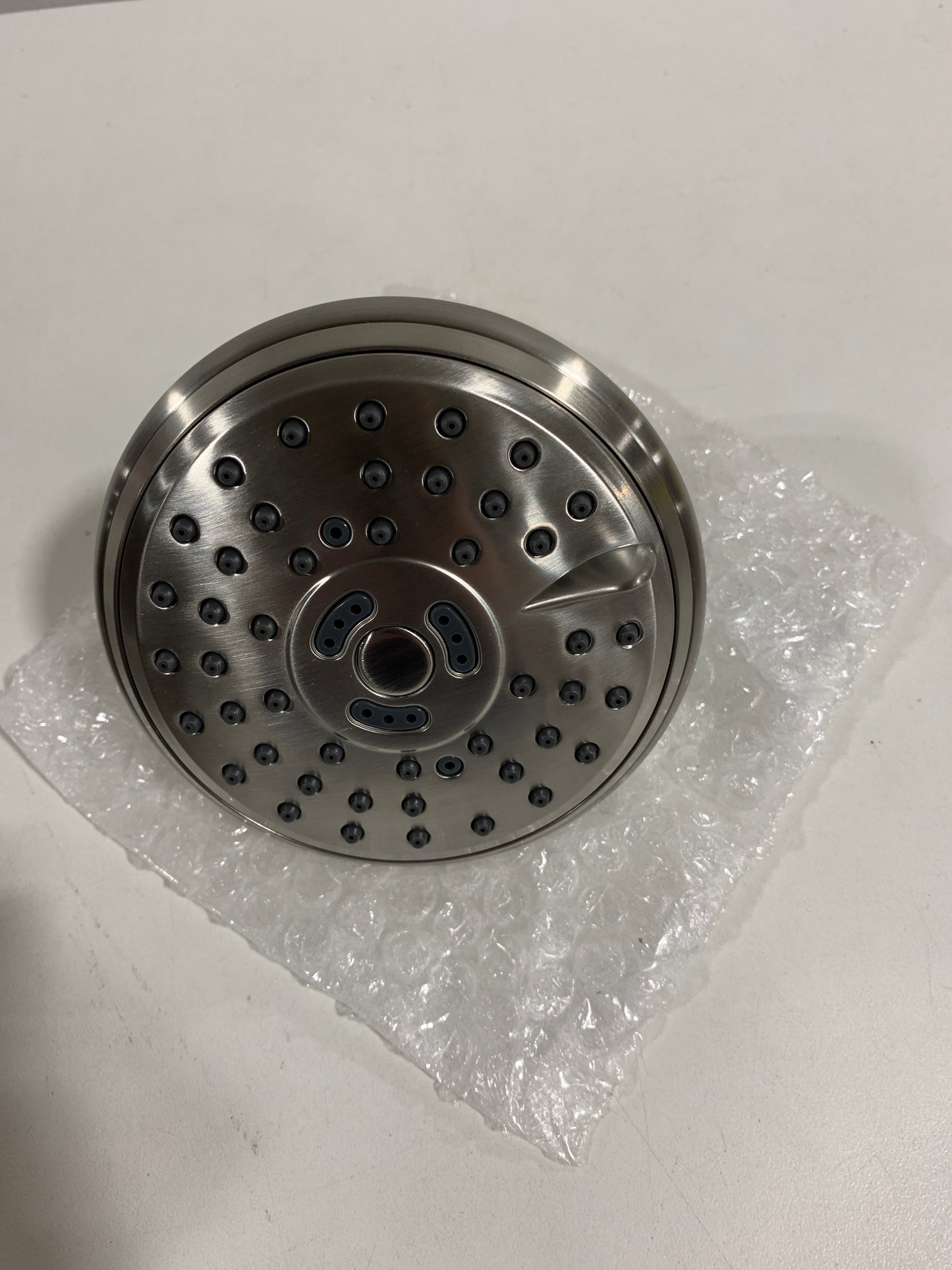 Signature Hardware 948950-5-1.8 1.75 GPM Round Multi Function Shower Head Brushed Nickel