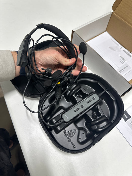 Used Bose - ProFlight Series 2 Bluetooth Noise-Cancelling in-Ear Aviation Headset with Dual Plug - Black