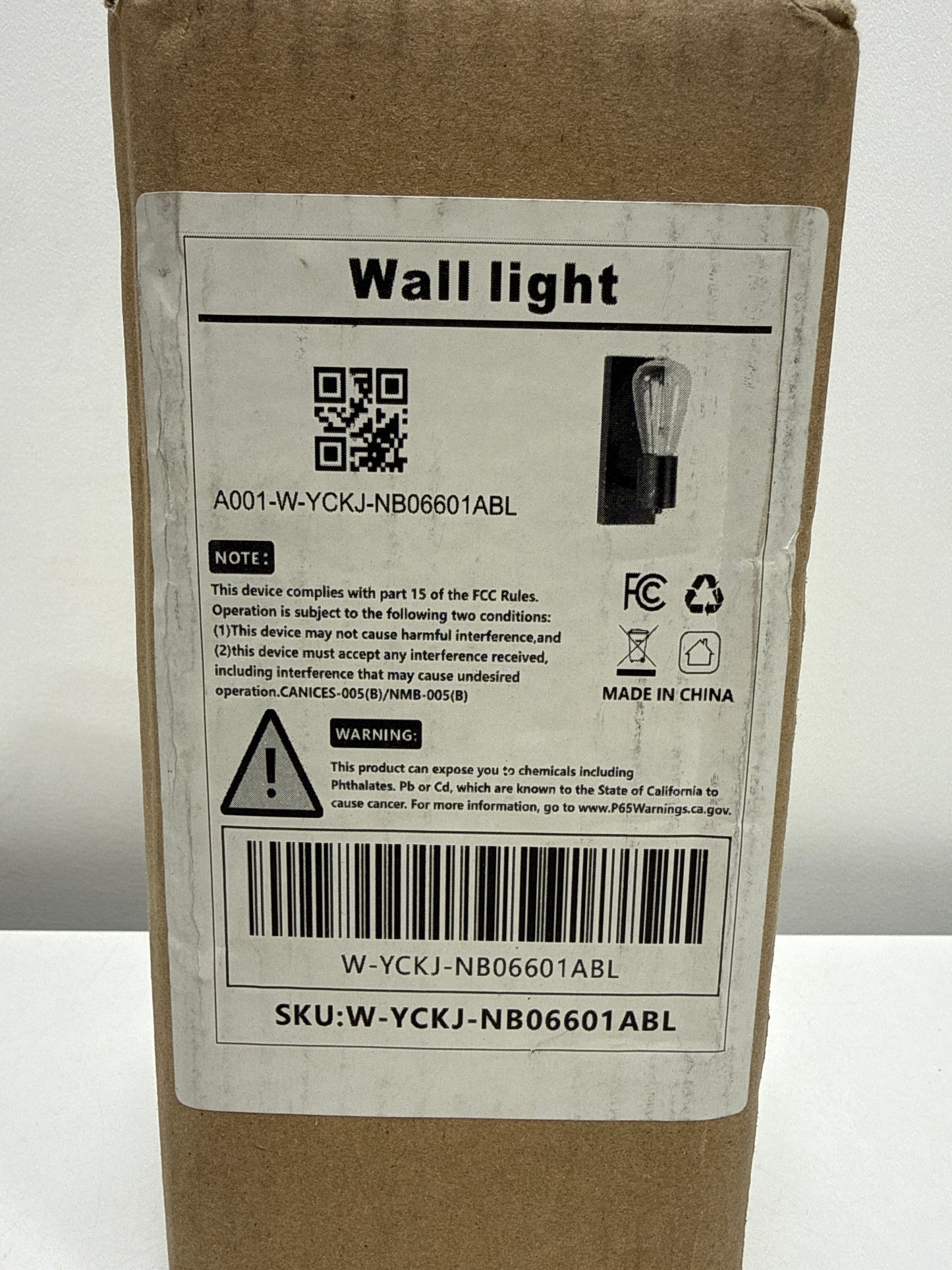 YANSUN 2.76 in. 1-Light Matte Black Vintage Industrial Bulb Wall Sconce for Bathroom Stair Bedroom