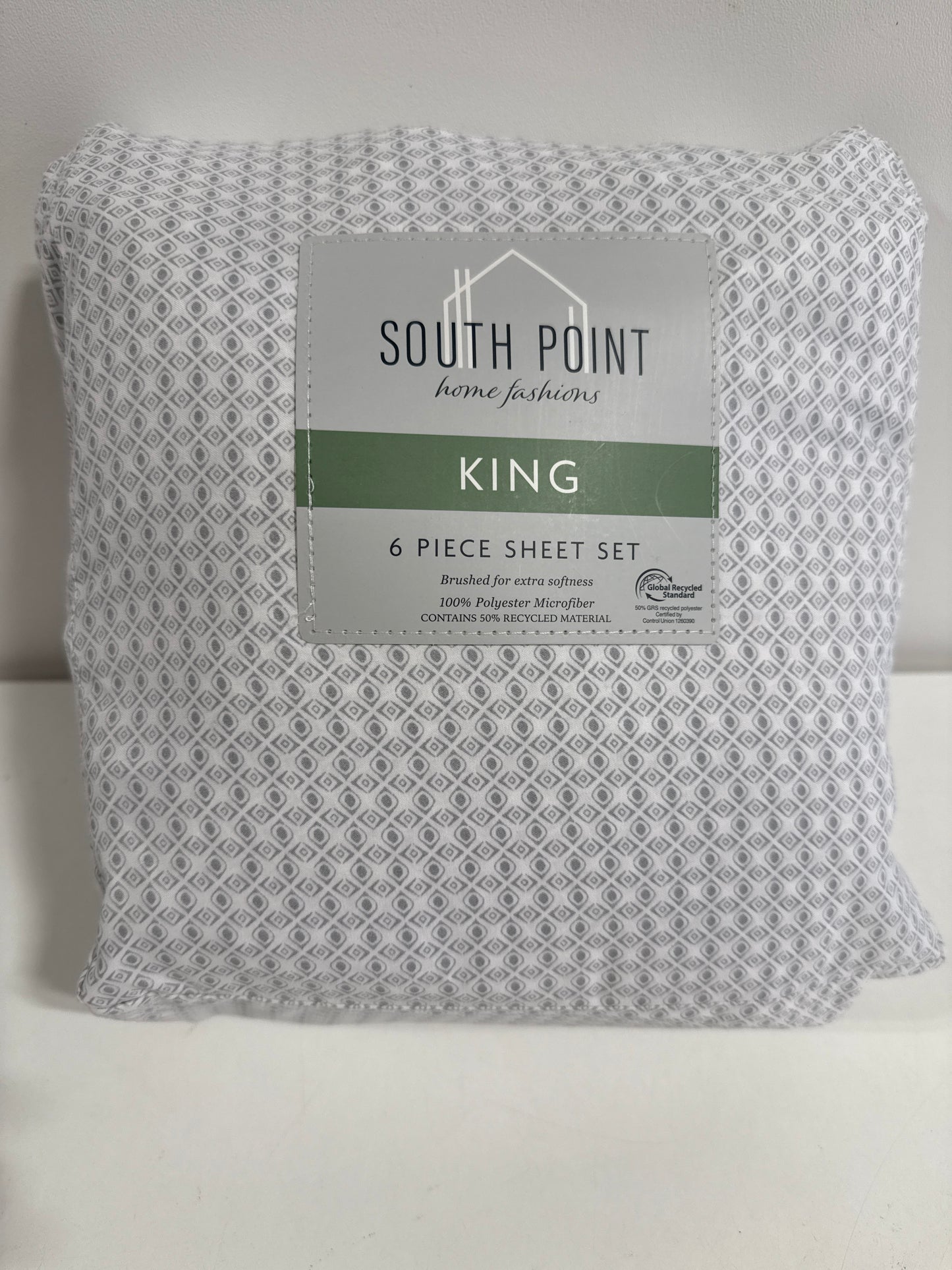 6-Piece Printed Sheet Set /King | 17" Extra Deep | Cool, Crisp, Breathable Bed Sheets - Brushed for Softness