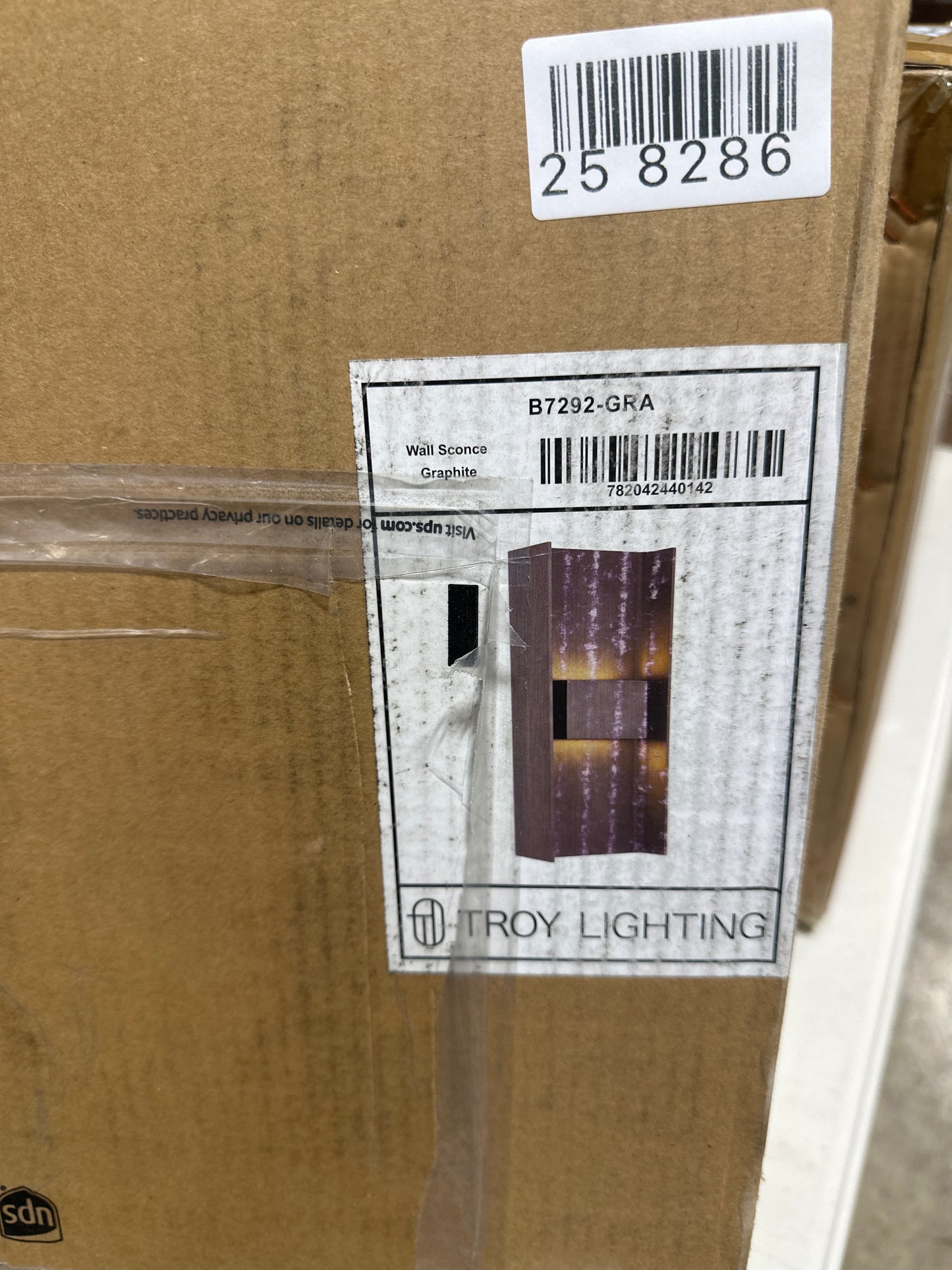 Troy Lighting Scotsman LED Outdoor Wall Sconce in Grey, Size: Medium