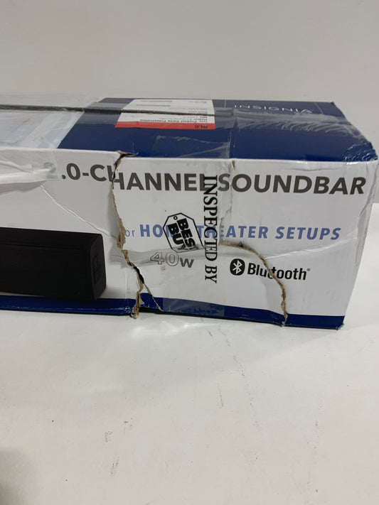 Insignia - 2.0-Channel Soundbar - Black