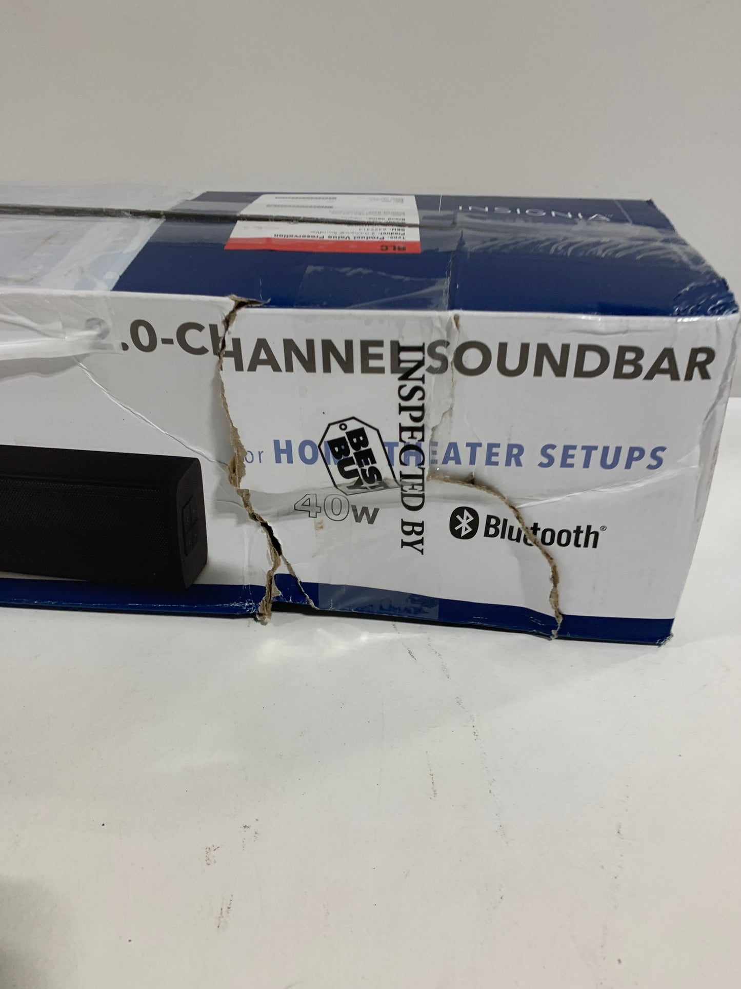 Insignia - 2.0-Channel Soundbar - Black