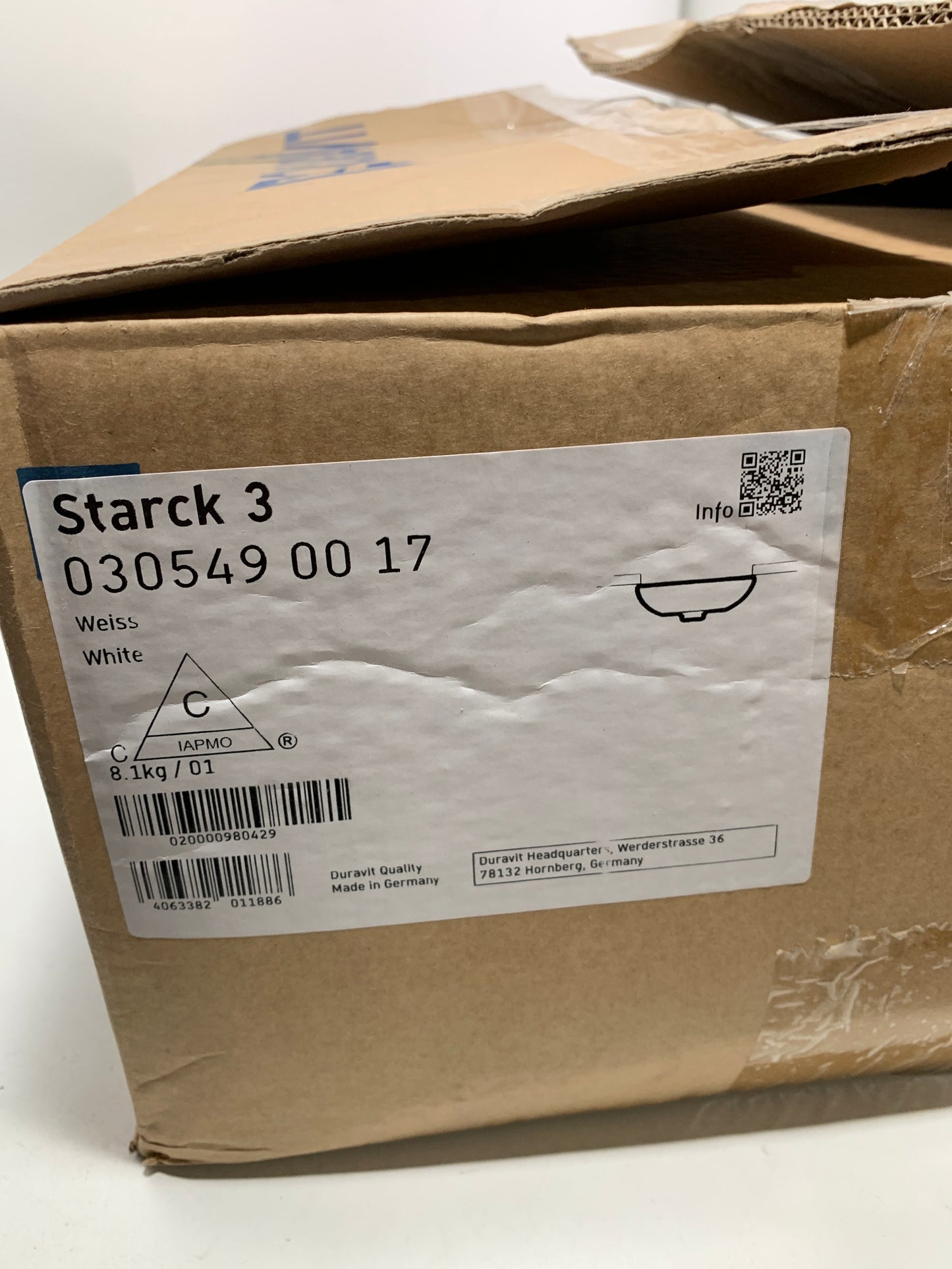 Starck 3 Bathroom Sink in White