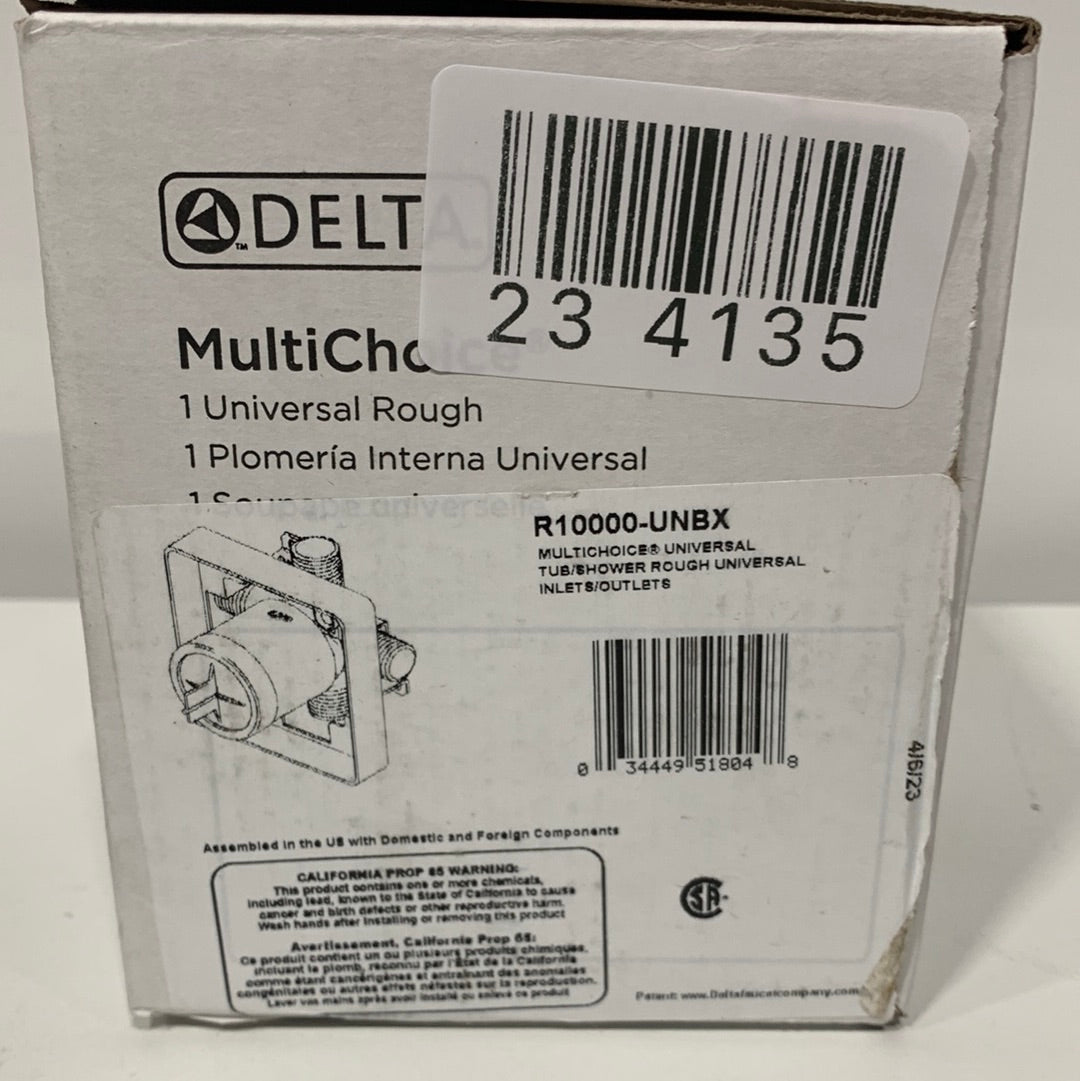 Delta Universal Mixing Rough-In Valve with 1/2" NPT Male thread with 1/2" C.W.T Female Sweat - Box Model