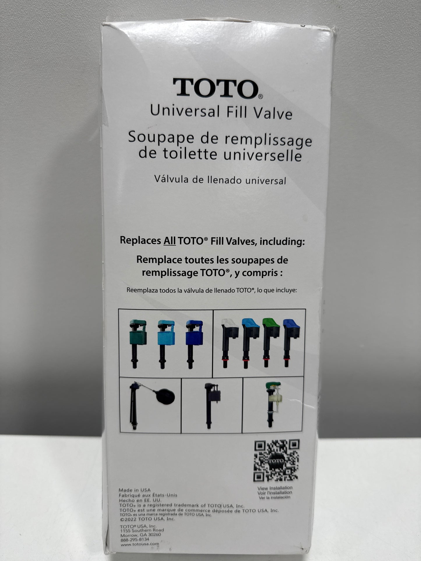 TOTO Adjustable Replacement Fill Valve Assembly for Toilet Tanks - TSU99A. XR