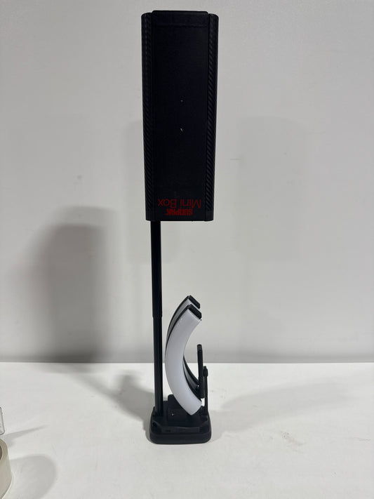 Used Sunpak - Mini Box Self-Storing Collapsible Bi-Color Vlogging Kit - Black