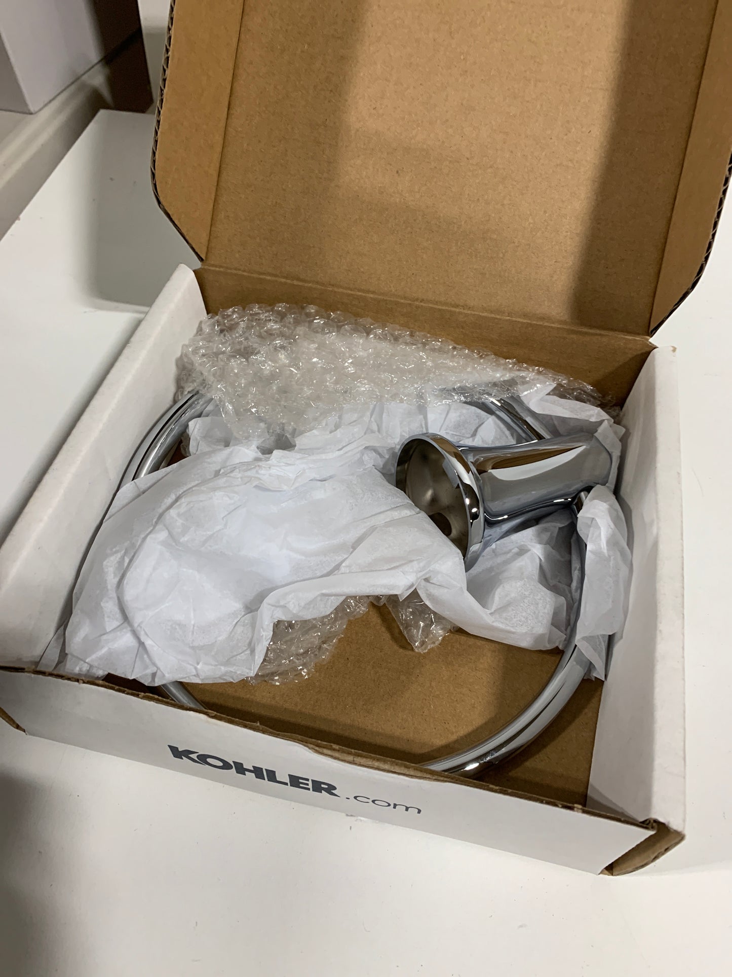 Kohler K-21955 Tempered 6-7/8" Wall Mounted Towel Ring Polished Chrome