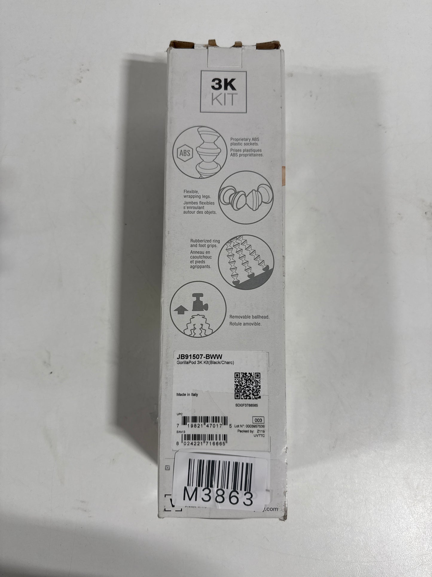 JOBY - GorillaPod 3K Kit - Black/Red/Charcoal