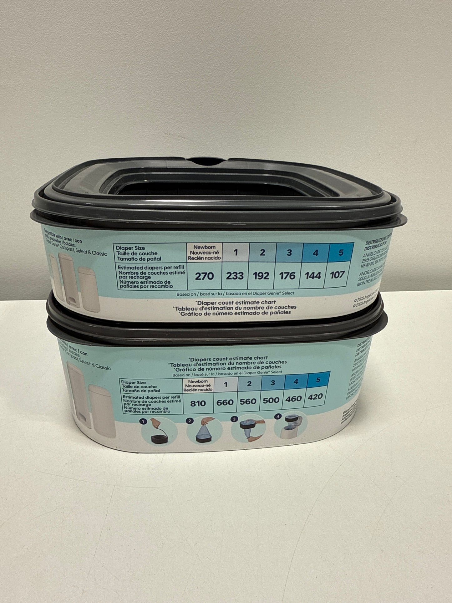 Diaper Genie Jumbo Square Disposal Bag Refill - 1080ct