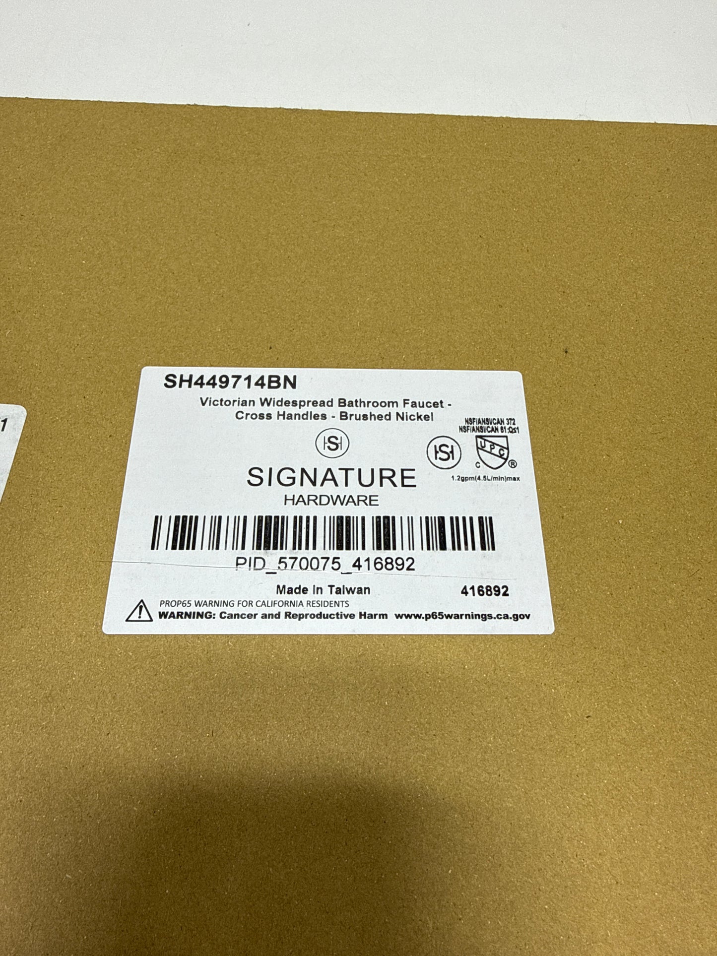 Signature Hardware 329417 Victorian 1.2 GPM Widespread Bathroom Faucet - Nickel