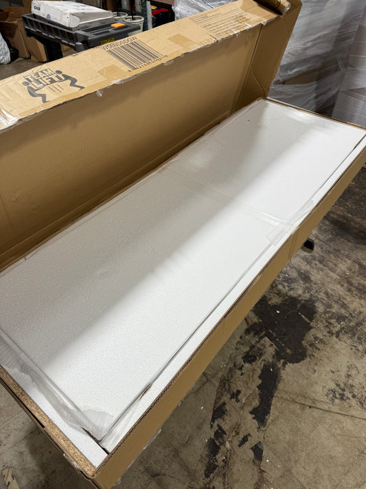 58 Barn Door TV Stand with Side Doors in Grey Wash - Walker Edison