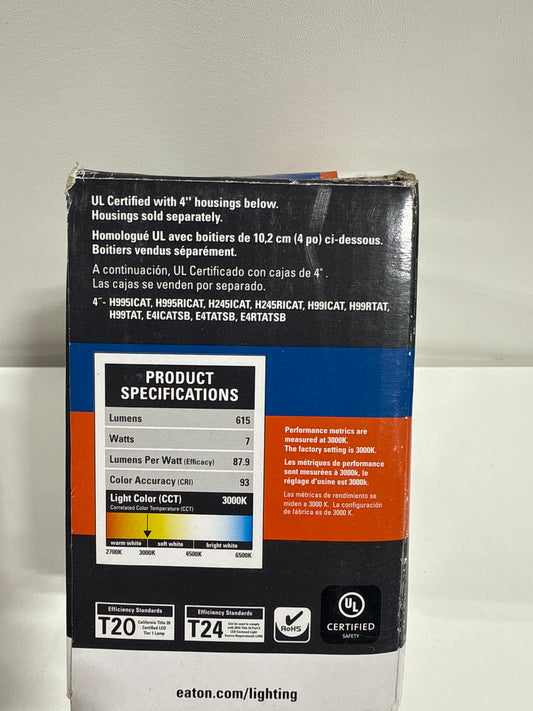 RA 4 in. Adjustable CCT Canless IC Rated Dimmable Indoor Integrated LED Recessed Light Trim