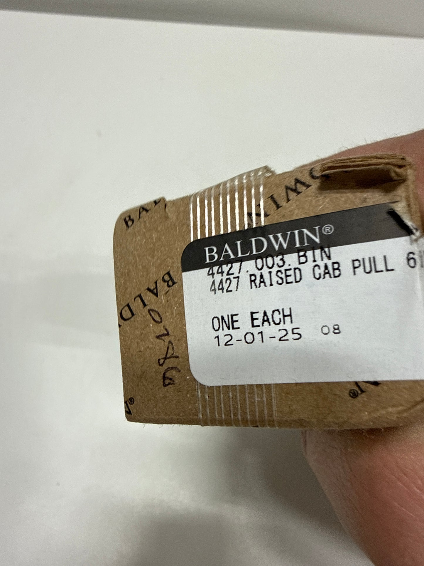 Baldwin 4427003BIN 4427.BIN Raised 6 Inch Center to Center Handle Cabinet Pull from The Estate Collection