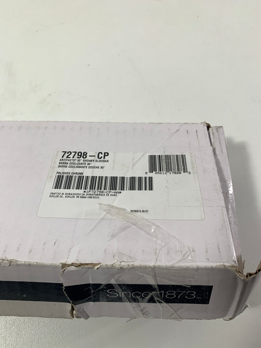 Kohler K-72798 Artifacts 30" Shower Slide Bar Polished Chrome Bath and Shower Accessories Shower Components Slide Bars