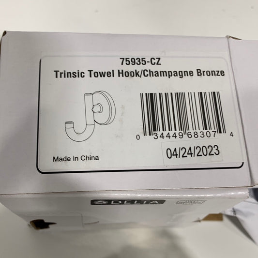Delta 75935 Trinsic Single Robe Hook Champagne Bronze