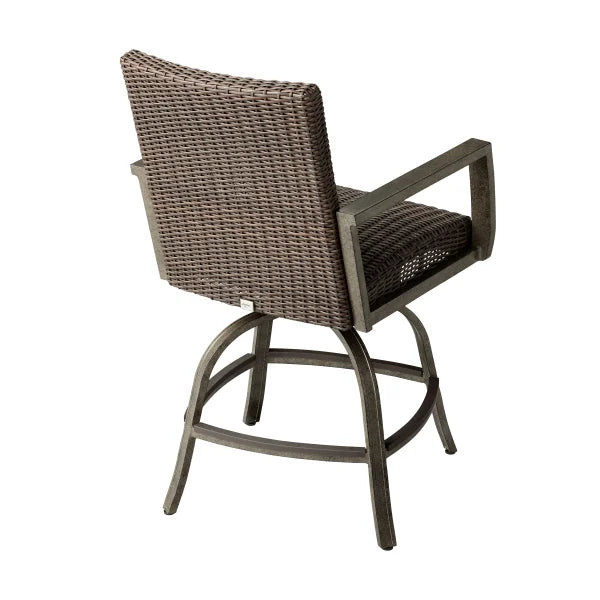 Agio Oakland 2-piece Outdoor Patio High Dining Swivel Chairs